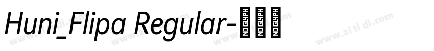 Huni_Flipa Regular字体转换